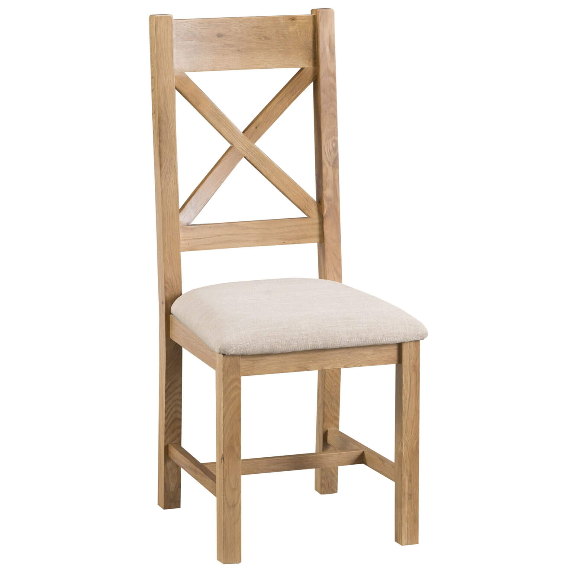 Coburn Cross Back Fabric Seat | Pine and Oak