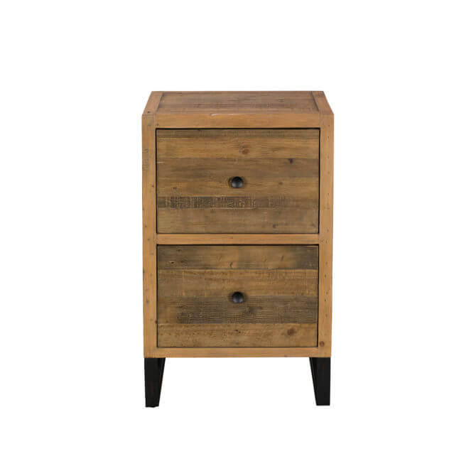 Dakota Reclaimed 2 Drawer Filing Cabinet | Pine and Oak
