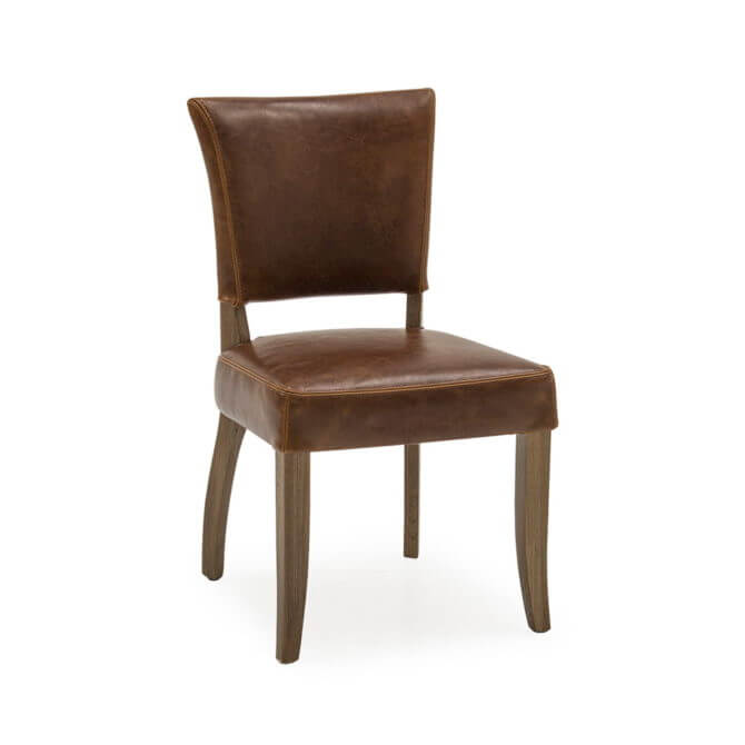 Vintage Tan Brown Chair | Pine and Oak